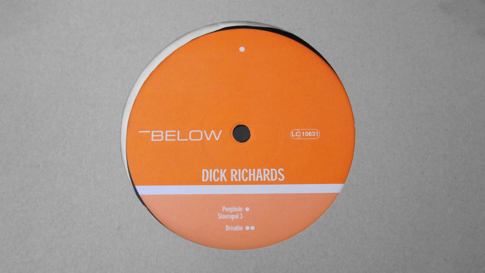 Dick Richards — Below — Vinyl Label
