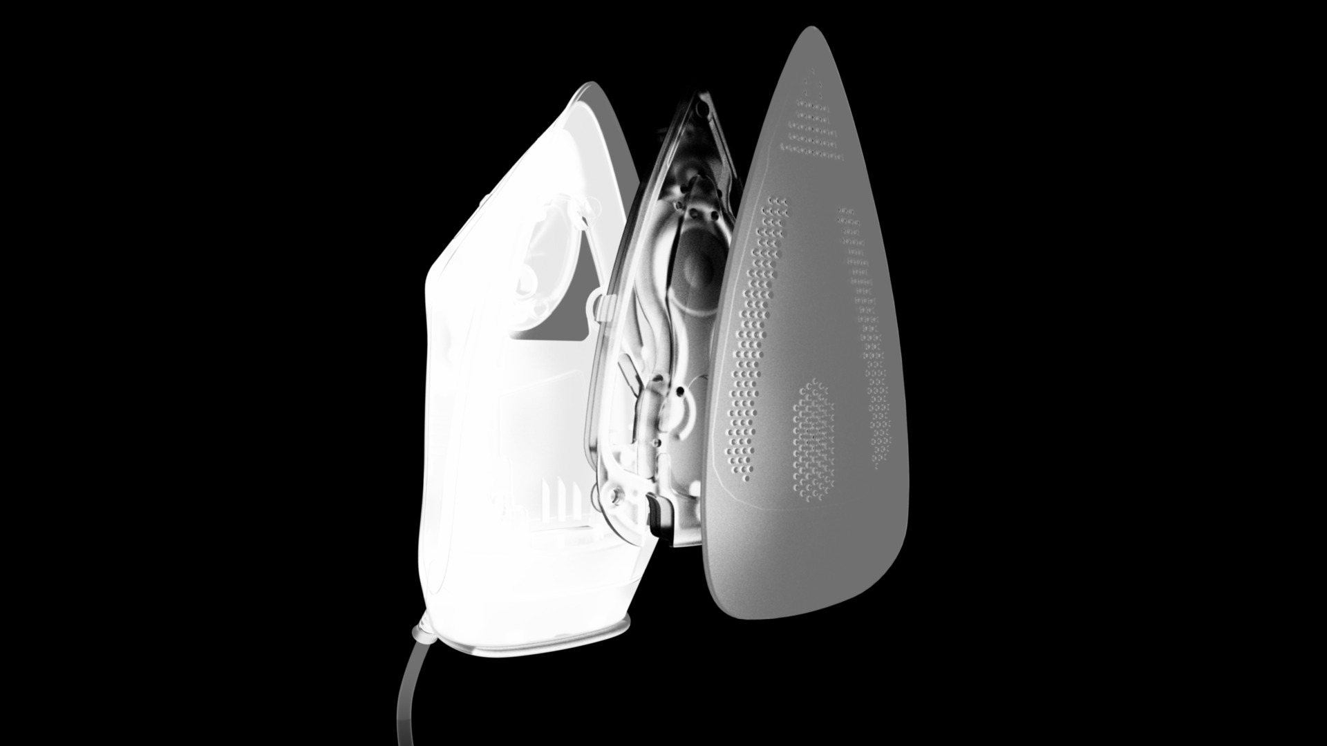 Shell and soleplate, assembly breakdown