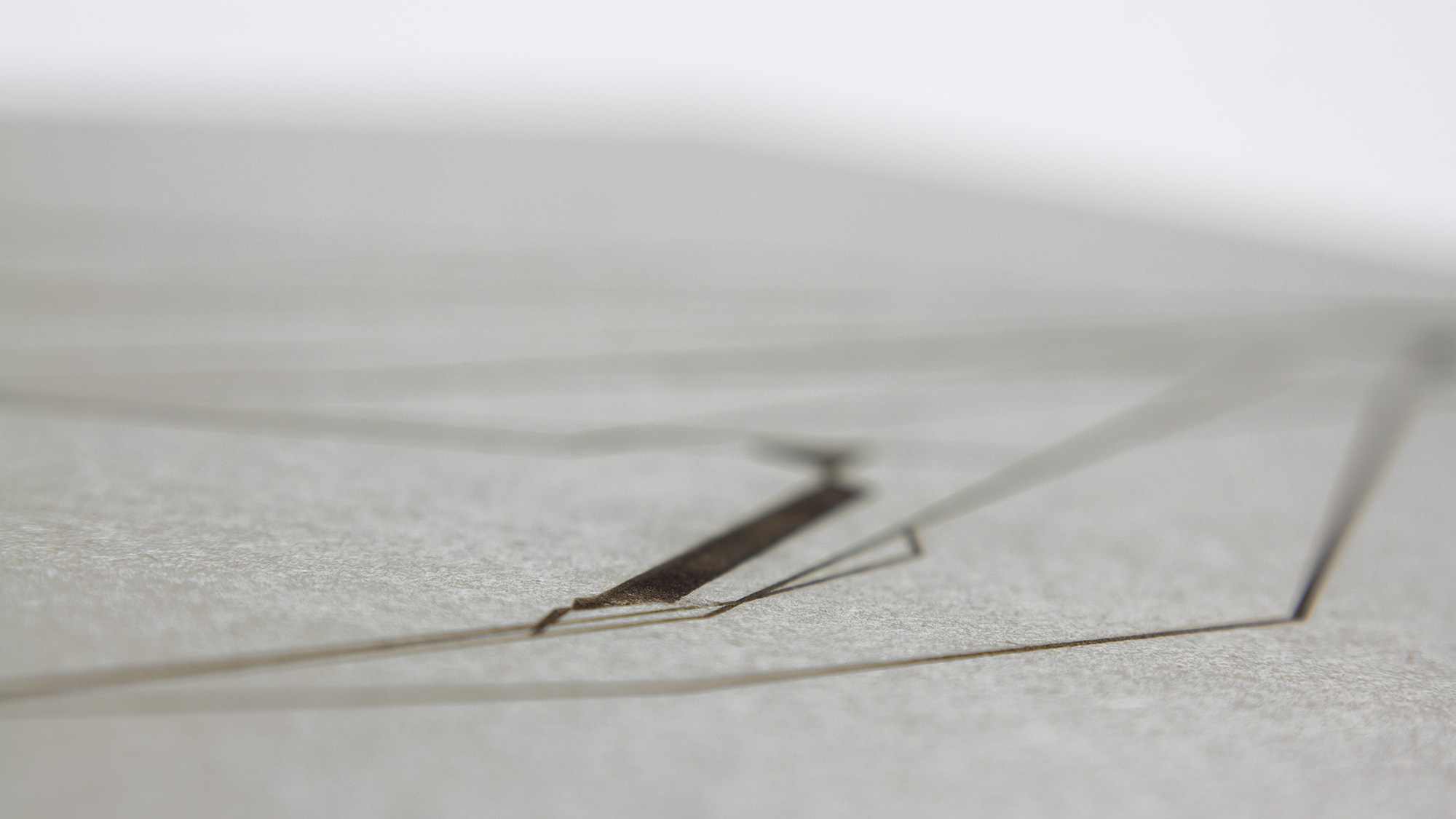 Laser-cut board, detail