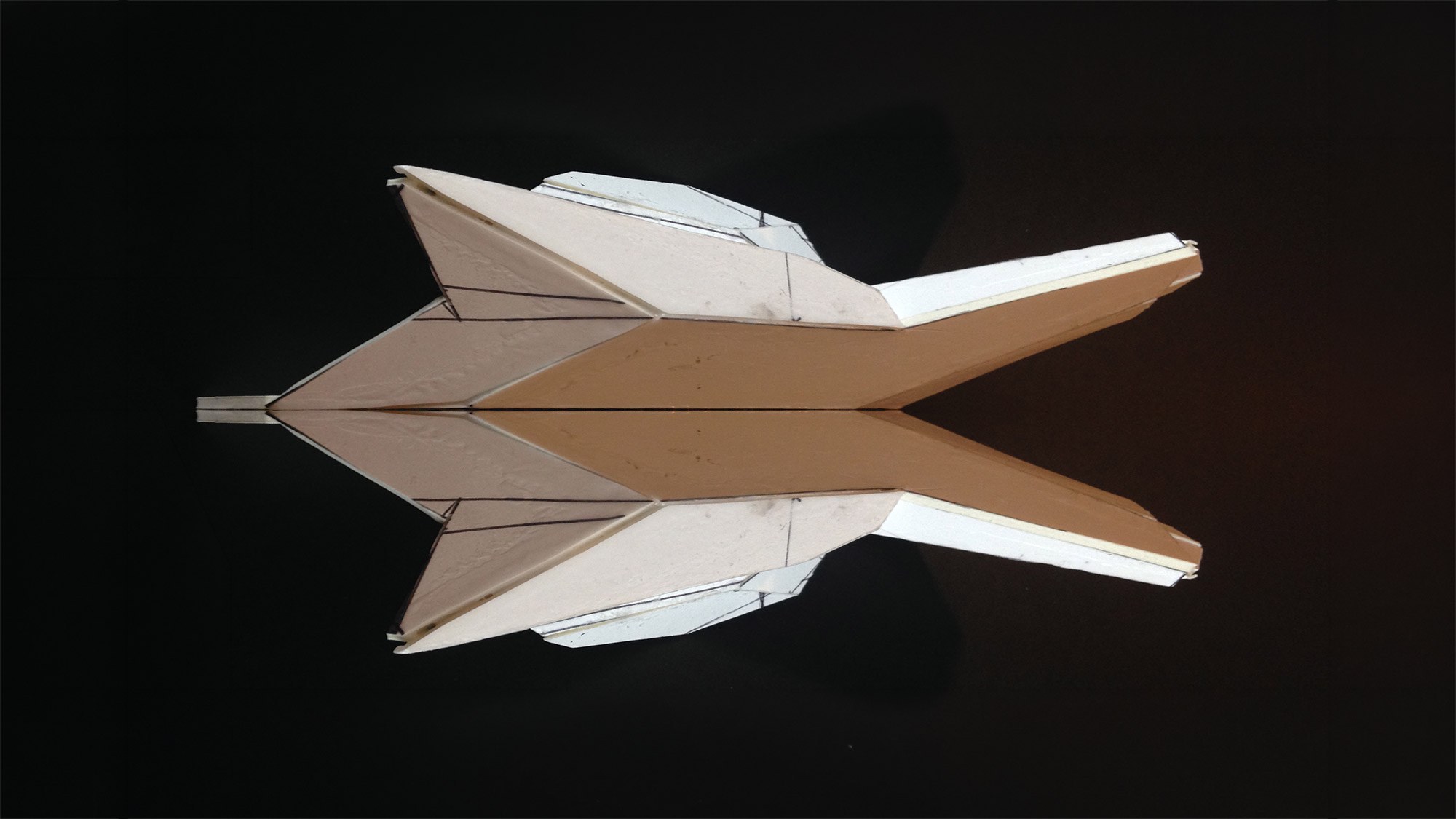 Study model, mirrored to preview the full form