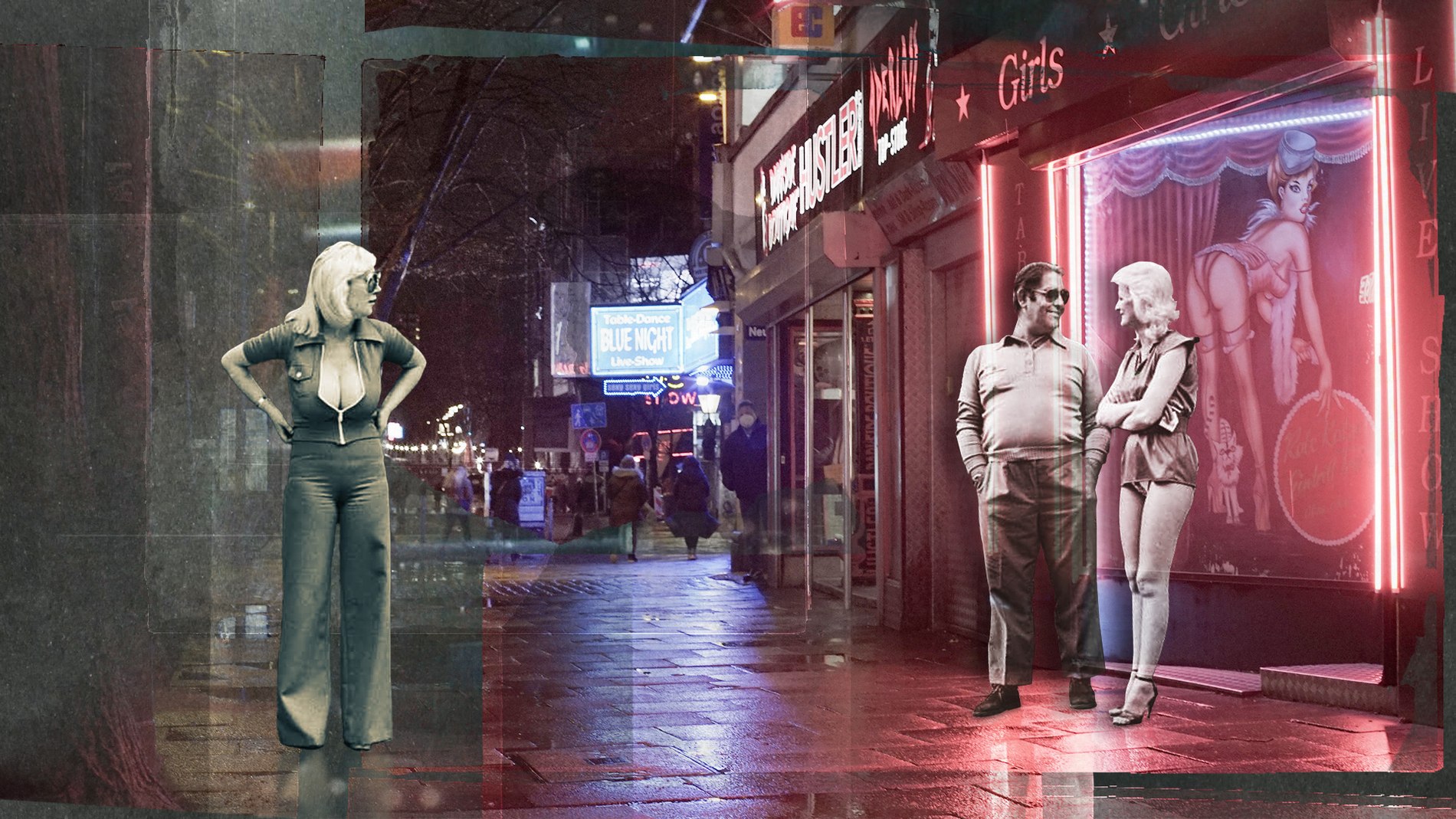 Then and now, composited