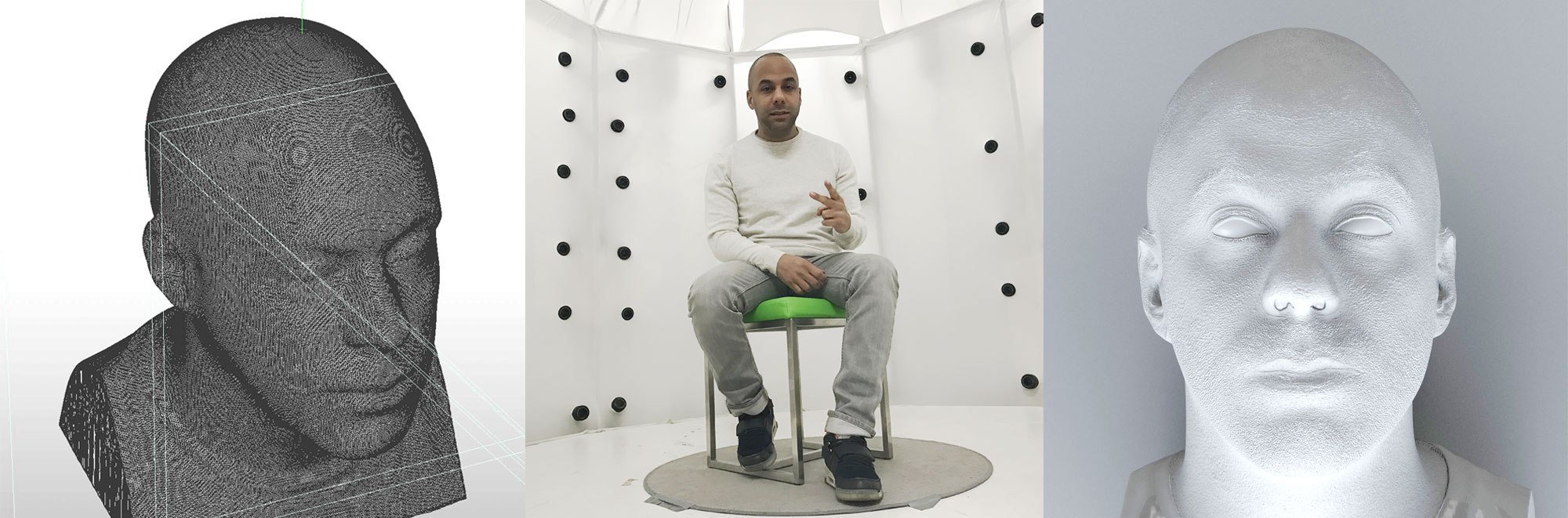 3D face scan — process